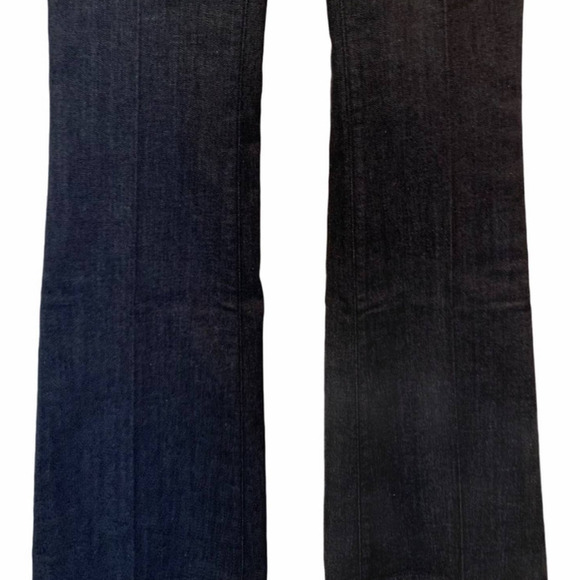 NEW ANTHROPOLOGIE MiH Marrakesh Mid Rise Dark Blue Wash Kick Flare Jeans 27 - Picture 7 of 9